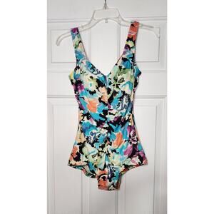 Maxine of Hollywood One‎ Piece Floral Swimsuit